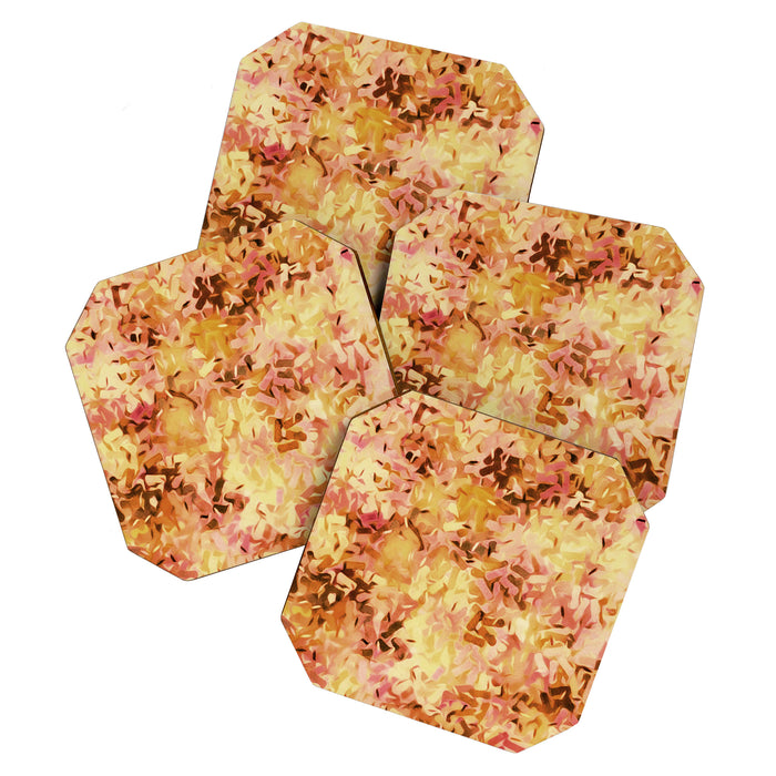 Confetti Autumn Orange Coaster Gallery Image 1