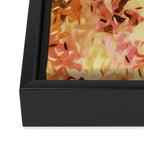 Confetti Autumn Orange Framed Canvas Print Gallery Image 3