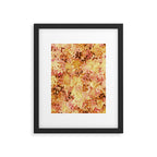 Confetti Autumn Orange Framed Art Print Gallery Image 6