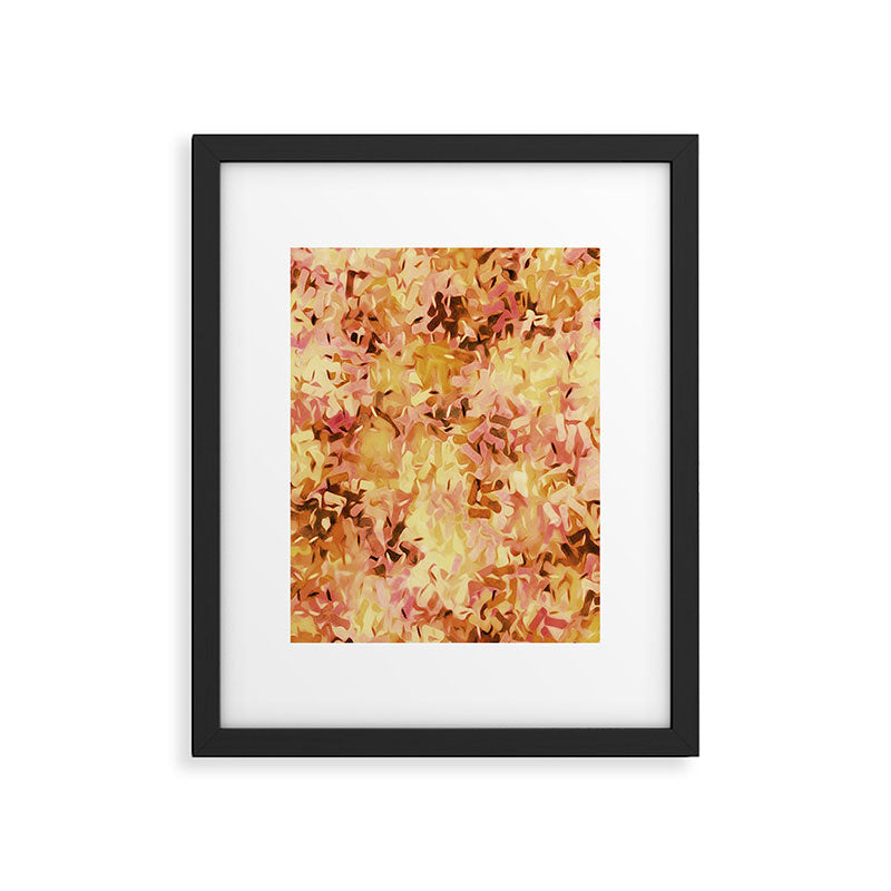 Confetti Autumn Orange Framed Art Print Gallery Image 6