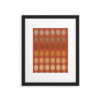 Ombre Abstract Daisies on Mandarin Orange Framed Art Print Gallery Image 6