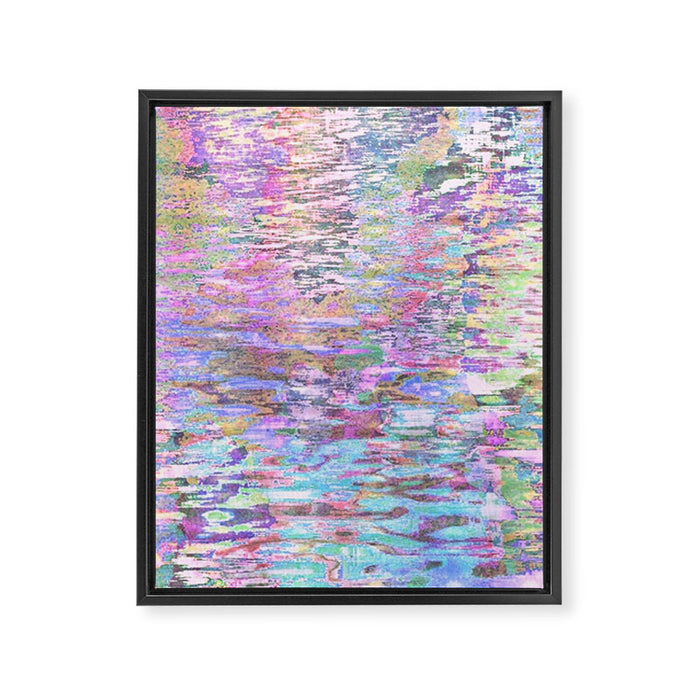 Pastel Pond Pink Glow Framed Canvas Print Gallery Image 1