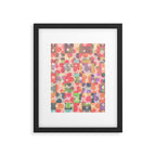 Retro Rainbow Daisy Quilt Framed Art Print Gallery Image 6