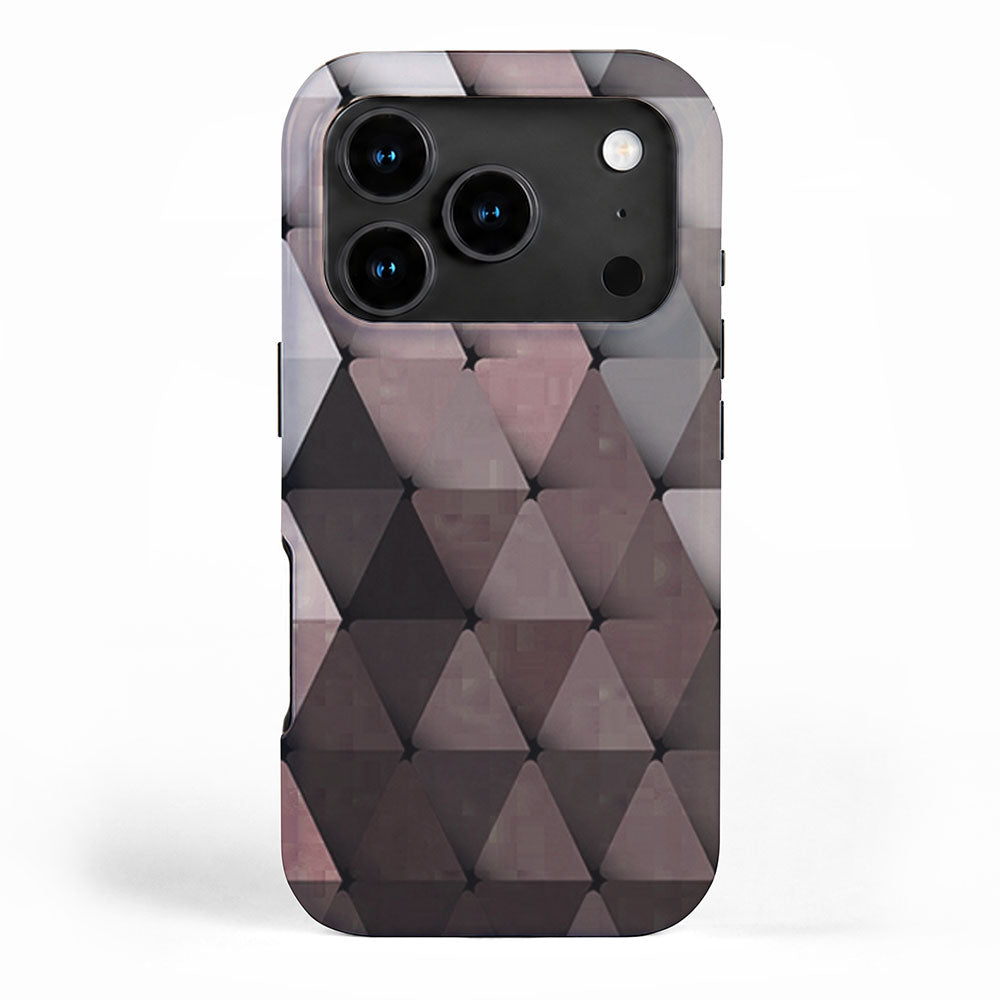 Triangles Putty Mauve iPhone Case Gallery Image 1