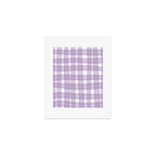 Wavy Plaid Lilac White Art Print Gallery Image 1