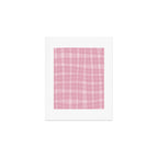 Wavy Plaid Pink Art Print Gallery Image 1