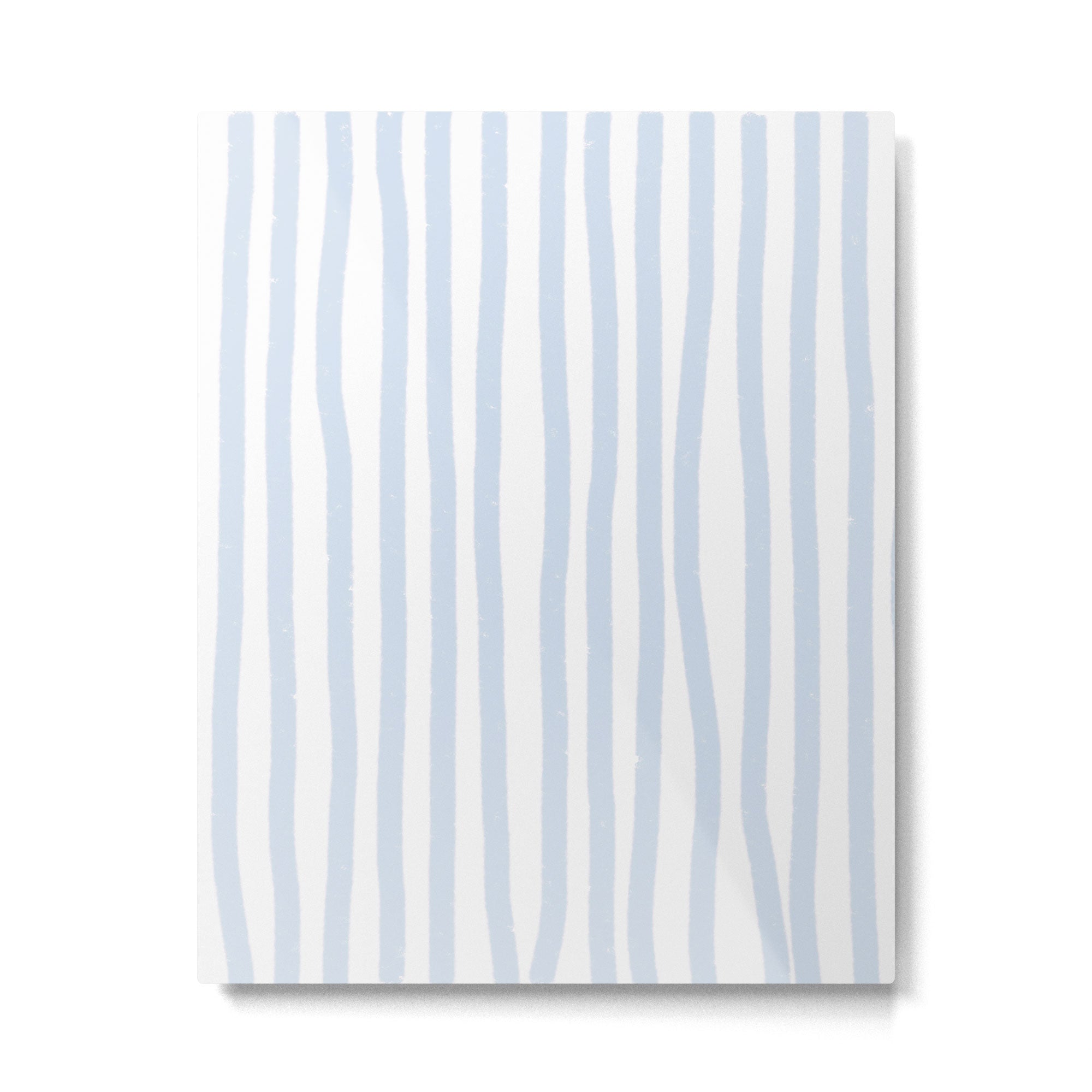 Light Blue Stripes Metal Print Gallery Image 6