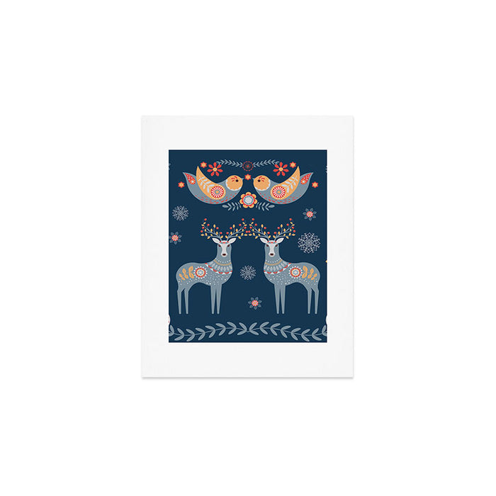 Nordic Winter Blue Art Print Gallery Image 1