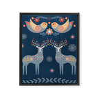 Nordic Winter Blue Framed Canvas Print Gallery Image 8