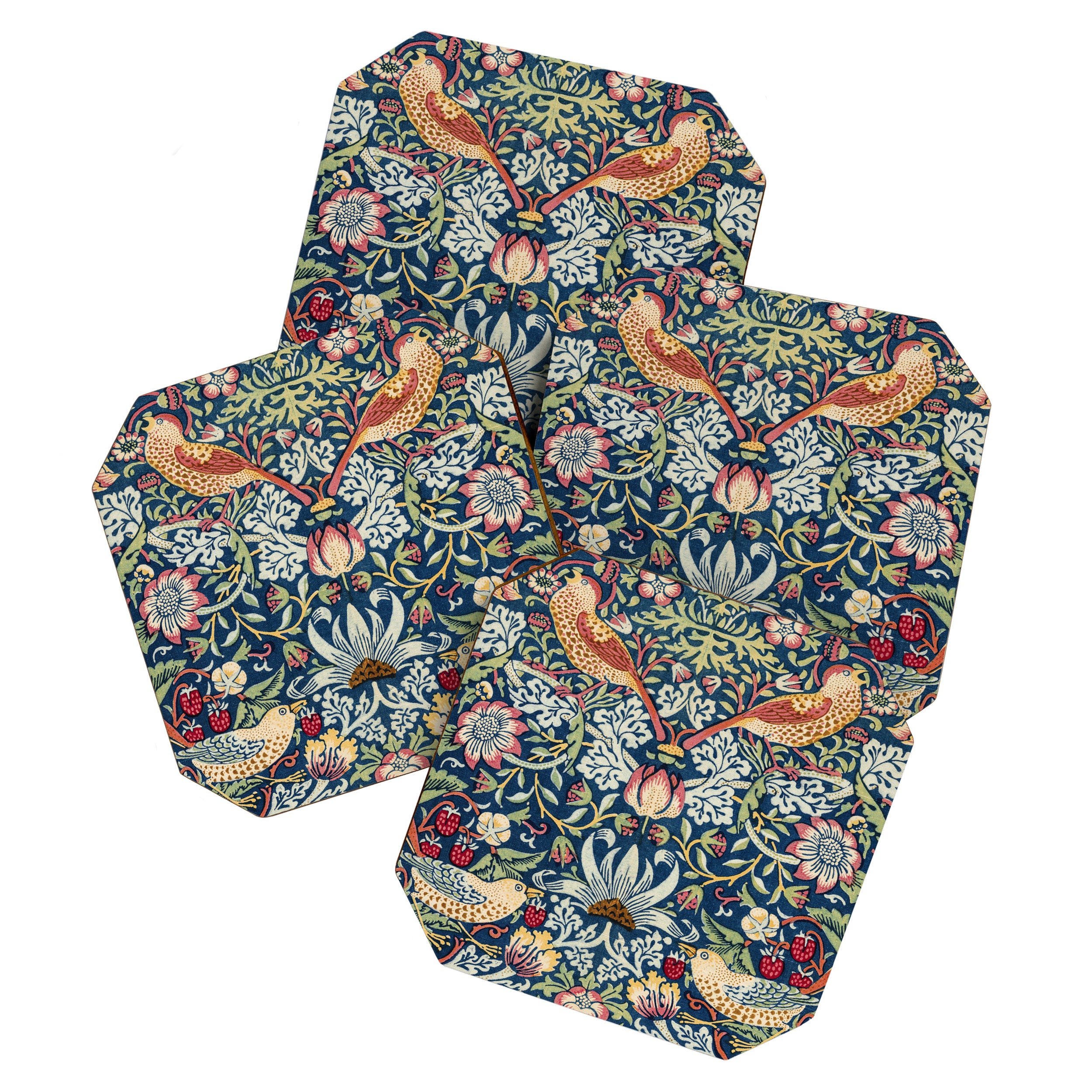 Strawberry Thief by William Morris  Coaster Gallery Image 1