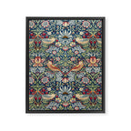 Strawberry Thief by William Morris  Framed Canvas Print Gallery Image 8