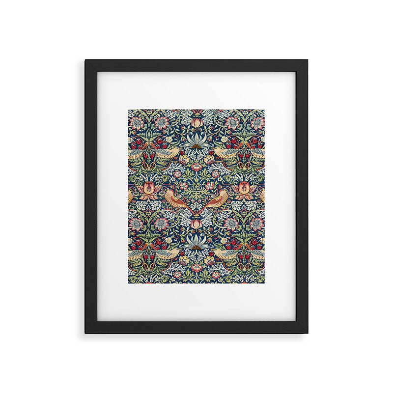Strawberry Thief by William Morris  Framed Art Print Gallery Image 6