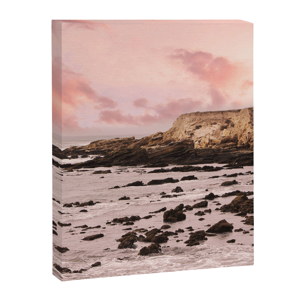 Sunset Beach Cliffs at Low Tide  Canvas Print Gallery Image 6