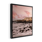 Sunset Beach Cliffs at Low Tide  Framed Canvas Print Gallery Image 2