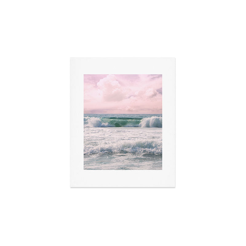 Tropical Beach Wave Roll Art Print Gallery Image 1