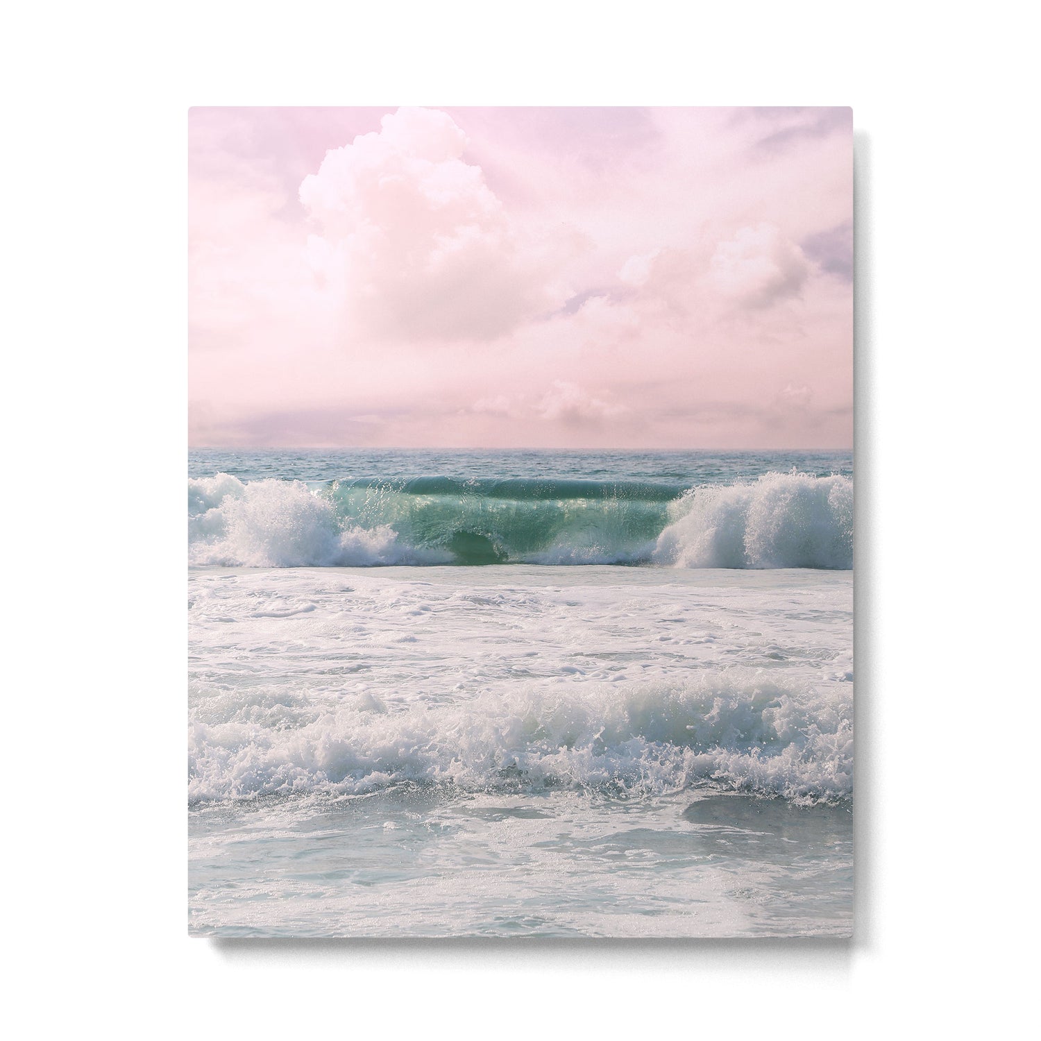 Tropical Beach Wave Roll Metal Print Gallery Image 6