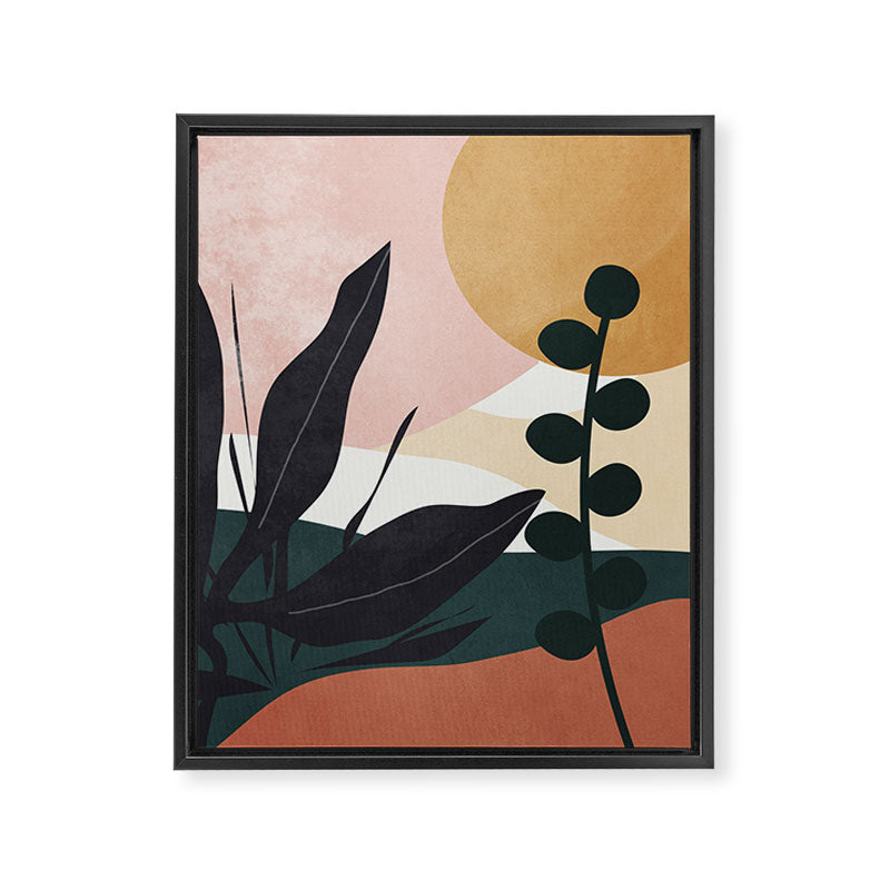 Abstract Landscape Framed Canvas Print Gallery Image 3
