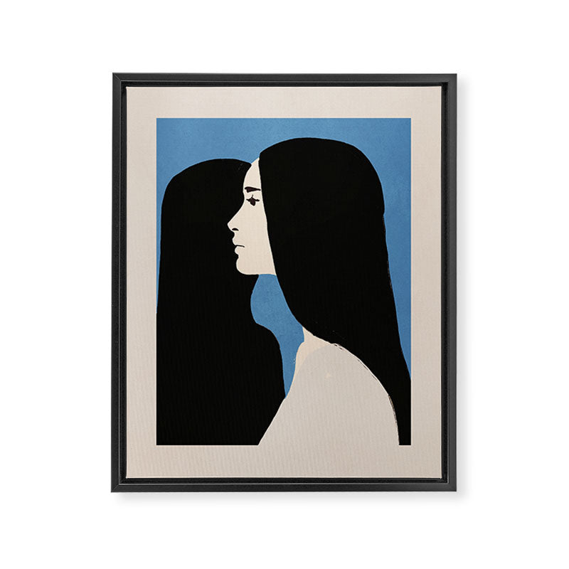 Girl Portrait 2 Framed Canvas Print Gallery Image 6