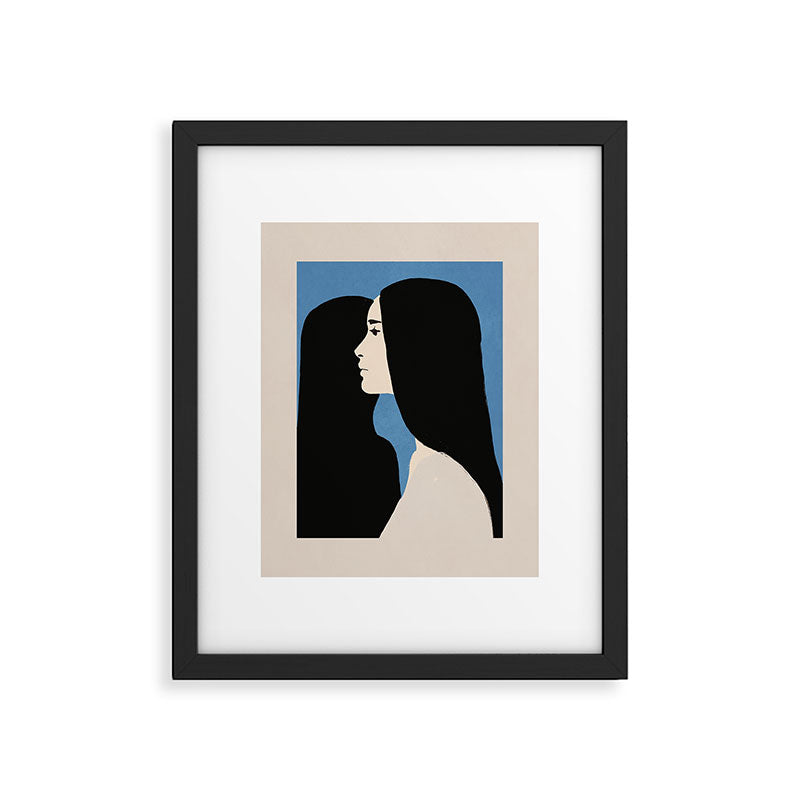 Girl Portrait 2 Framed Art Print Gallery Image 5