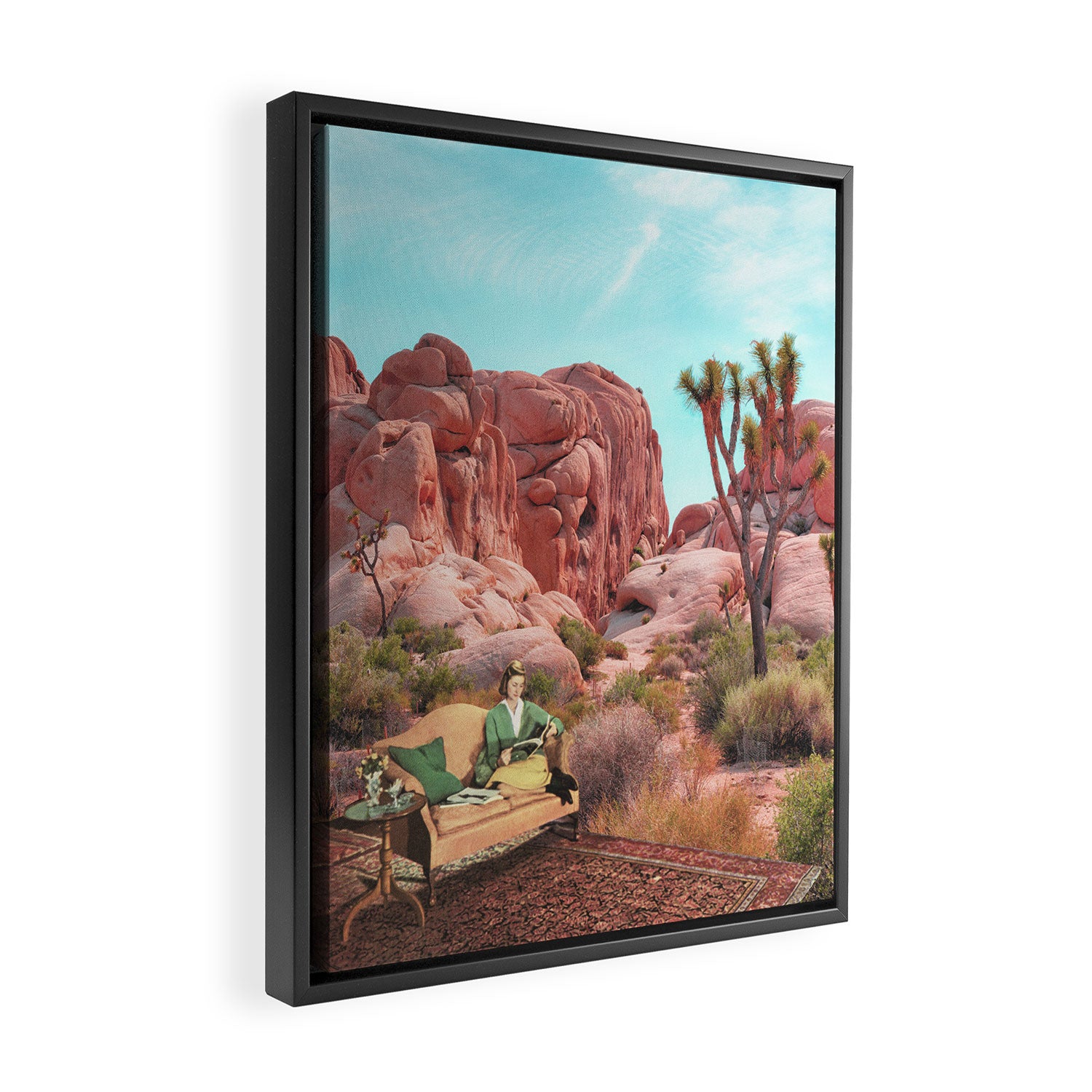 Desert Leisure Framed Canvas Print Gallery Image 2