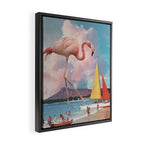 Flamingo Playground Framed Canvas Print Gallery Image 2