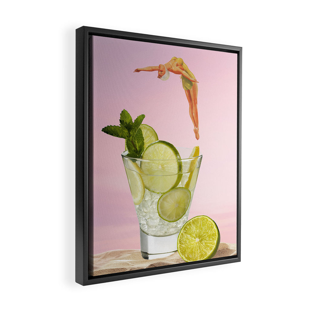 I need a drink Framed Canvas Print Gallery Image 2