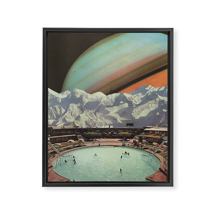 Saturn Spa Framed Canvas Print Gallery Image 1