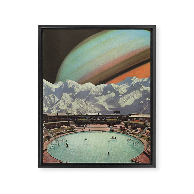 Saturn Spa Framed Canvas Print Gallery Image 6