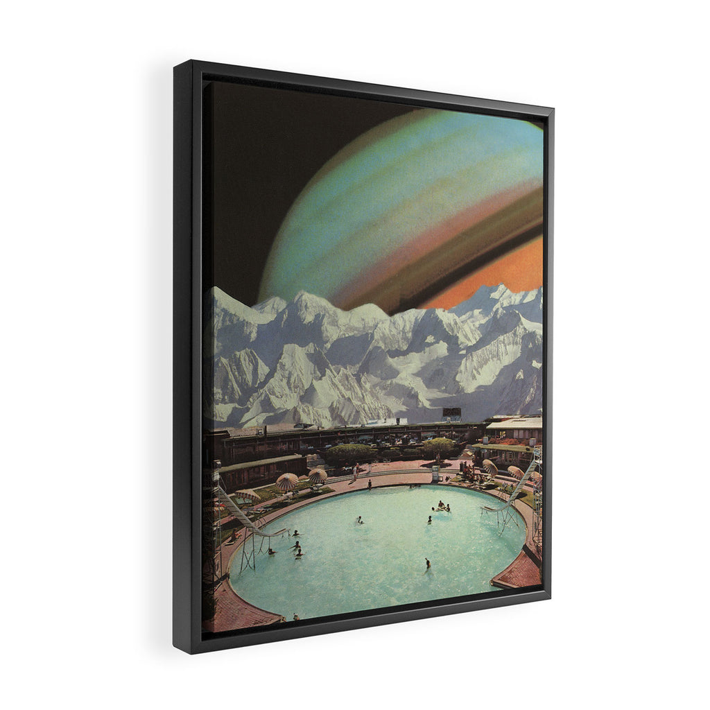 Saturn Spa Framed Canvas Print Gallery Image 2
