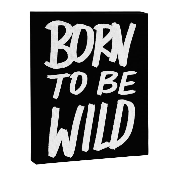 Born to Be Wild ~ Typography Canvas Print Gallery Image 1