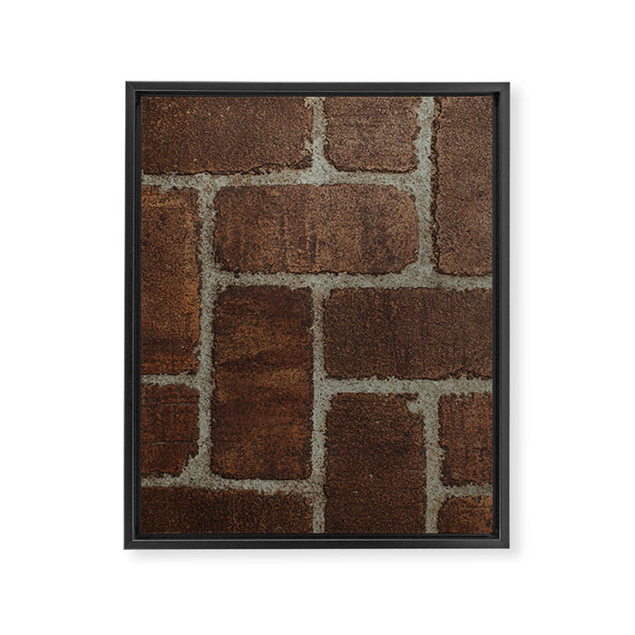 Brick Pattern in Spain Framed Canvas Print Gallery Image 1