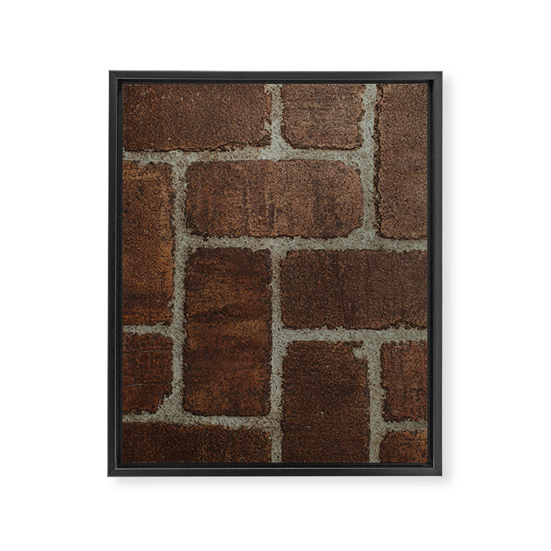 Brick Pattern in Spain Framed Canvas Print Gallery Image 6