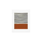 Burnt Orange x Stripes Art Print Gallery Image 1