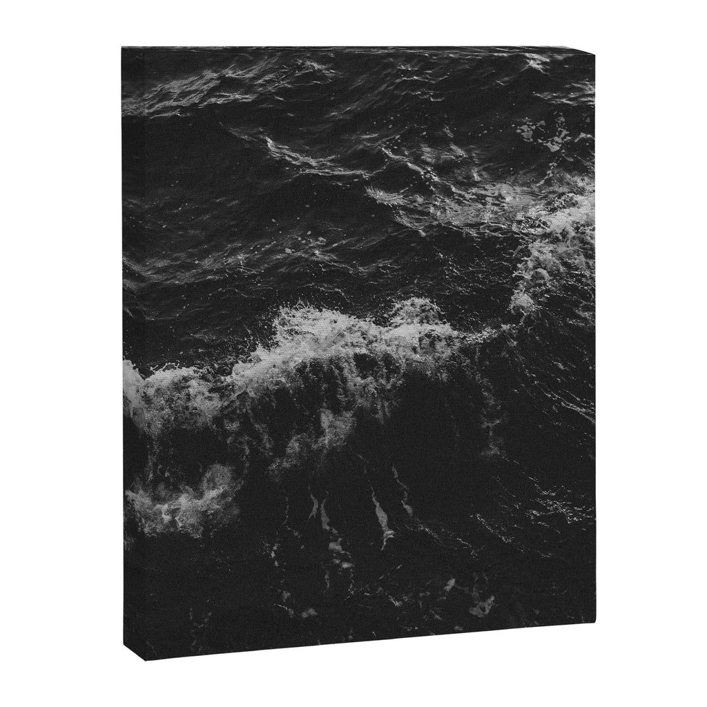 Dark Ocean in Black and. White Canvas Print Gallery Image 6