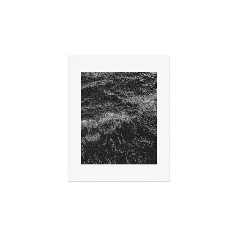 Dark Ocean in Black and. White Art Print Gallery Image 1
