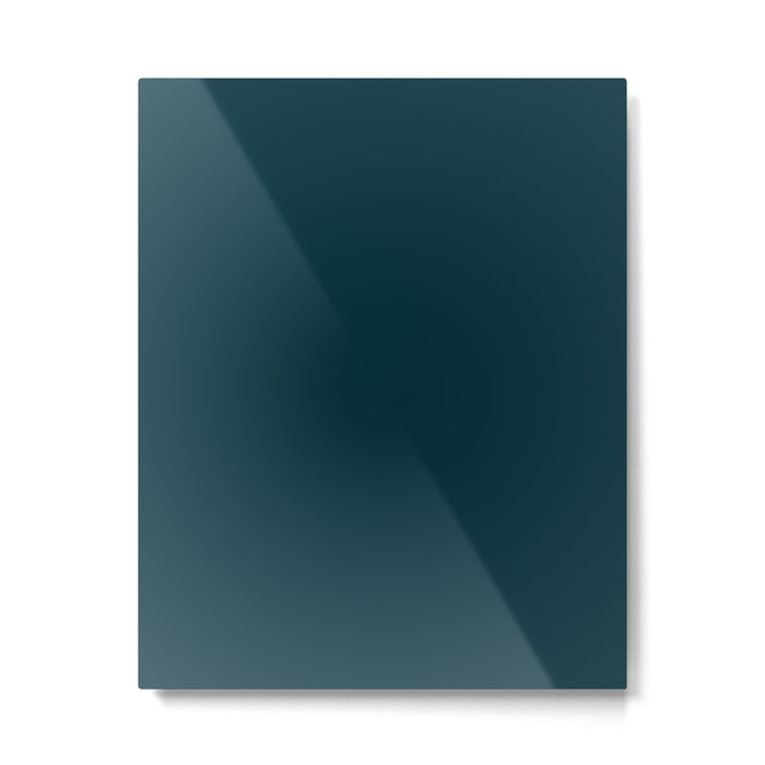 Dark Teal x Solid Color Metal Print Gallery Image 1