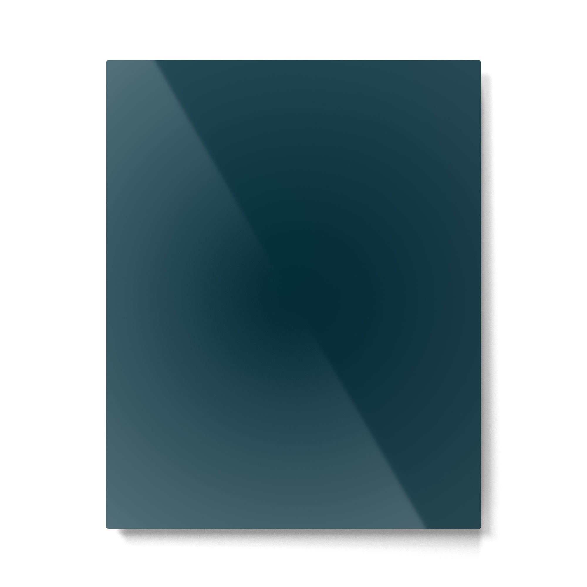 Dark Teal x Solid Color Metal Print Gallery Image 6