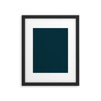 Dark Teal x Solid Color Framed Art Print Gallery Image 6