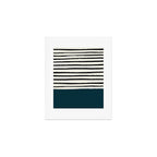 Dark Teal x Stripes Art Print Gallery Image 1