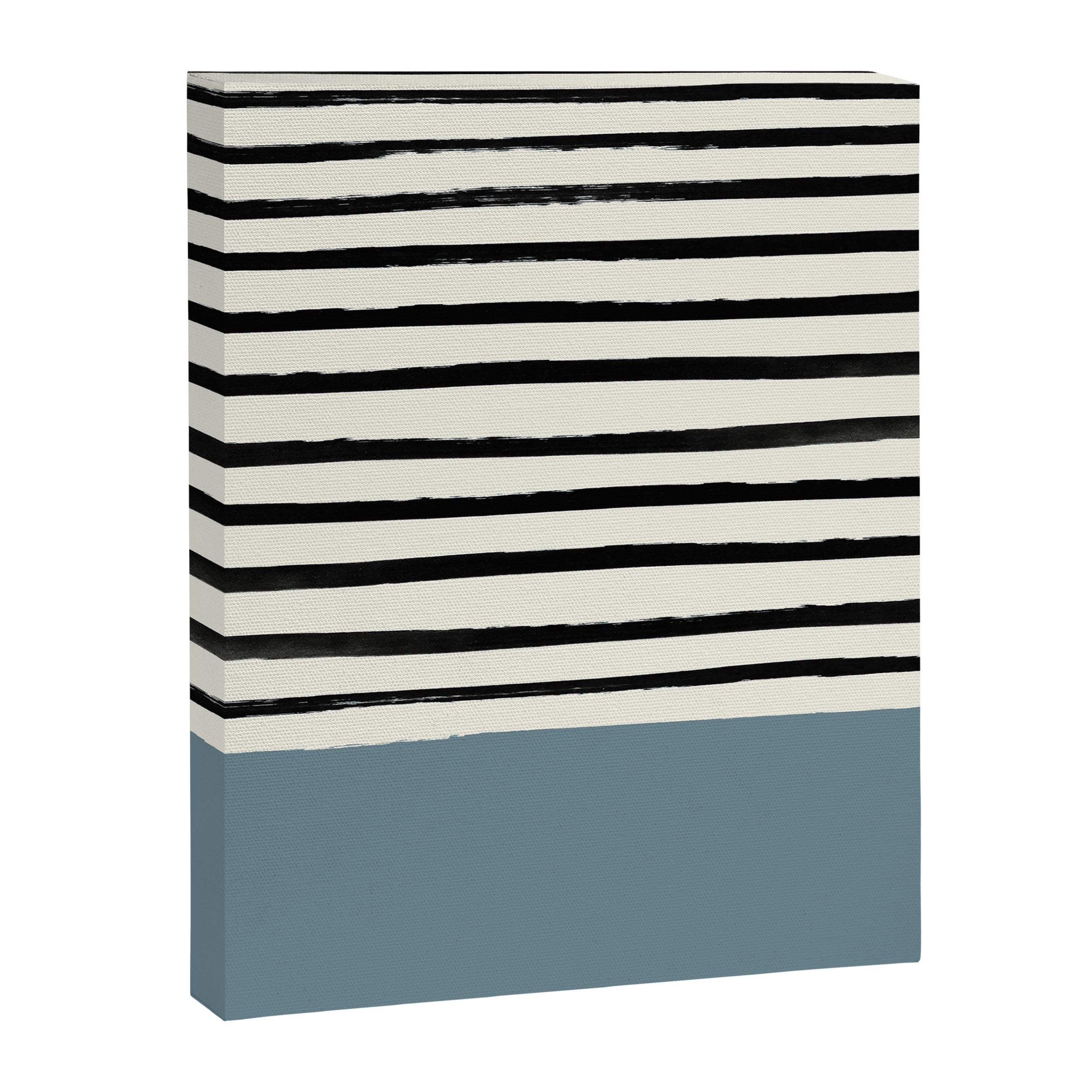Dusty Blue x Stripes Canvas Print Gallery Image 8