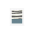 Dusty Blue x Stripes Art Print Gallery Image 1
