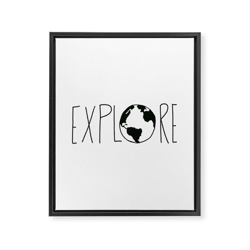 Explore the Globe x BW Framed Canvas Print Gallery Image 8