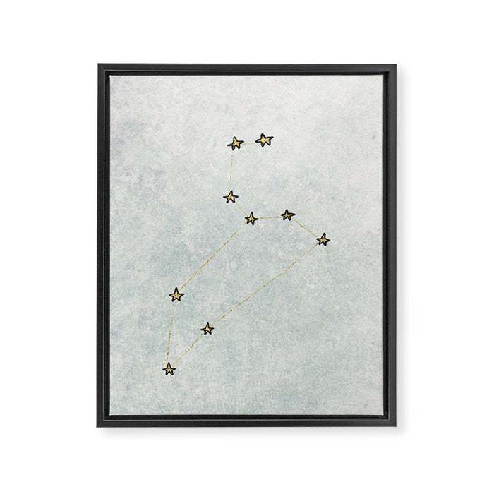 Leo x Astrology x Star Sign Framed Canvas Print Gallery Image 1