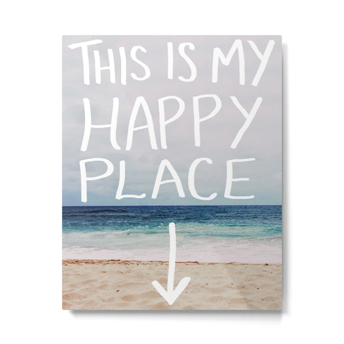 My Happy Place (Beach) Metal Print Gallery Image 1