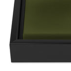 Olive Green x Stripes Framed Canvas Print Gallery Image 3