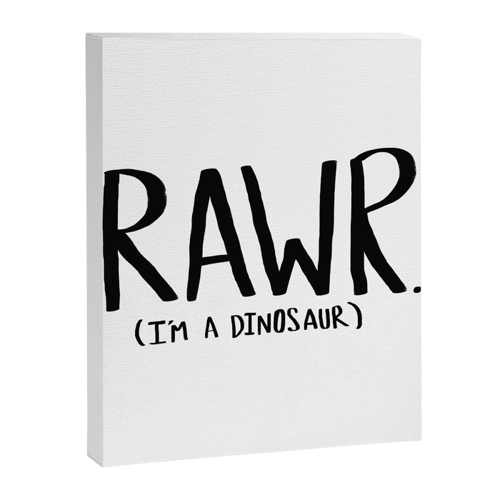 Rawr. I'm a Dinosaur Canvas Print Gallery Image 1