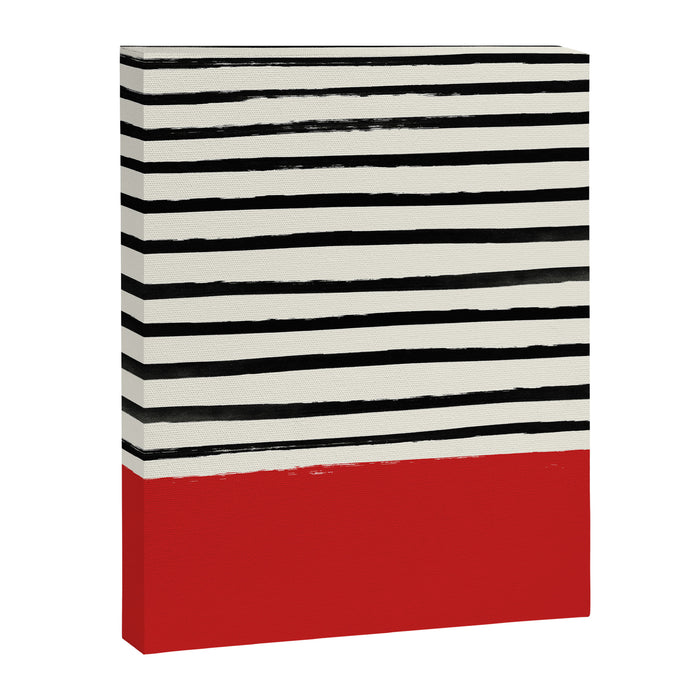 Red Chili x Stripes Canvas Print Gallery Image 1