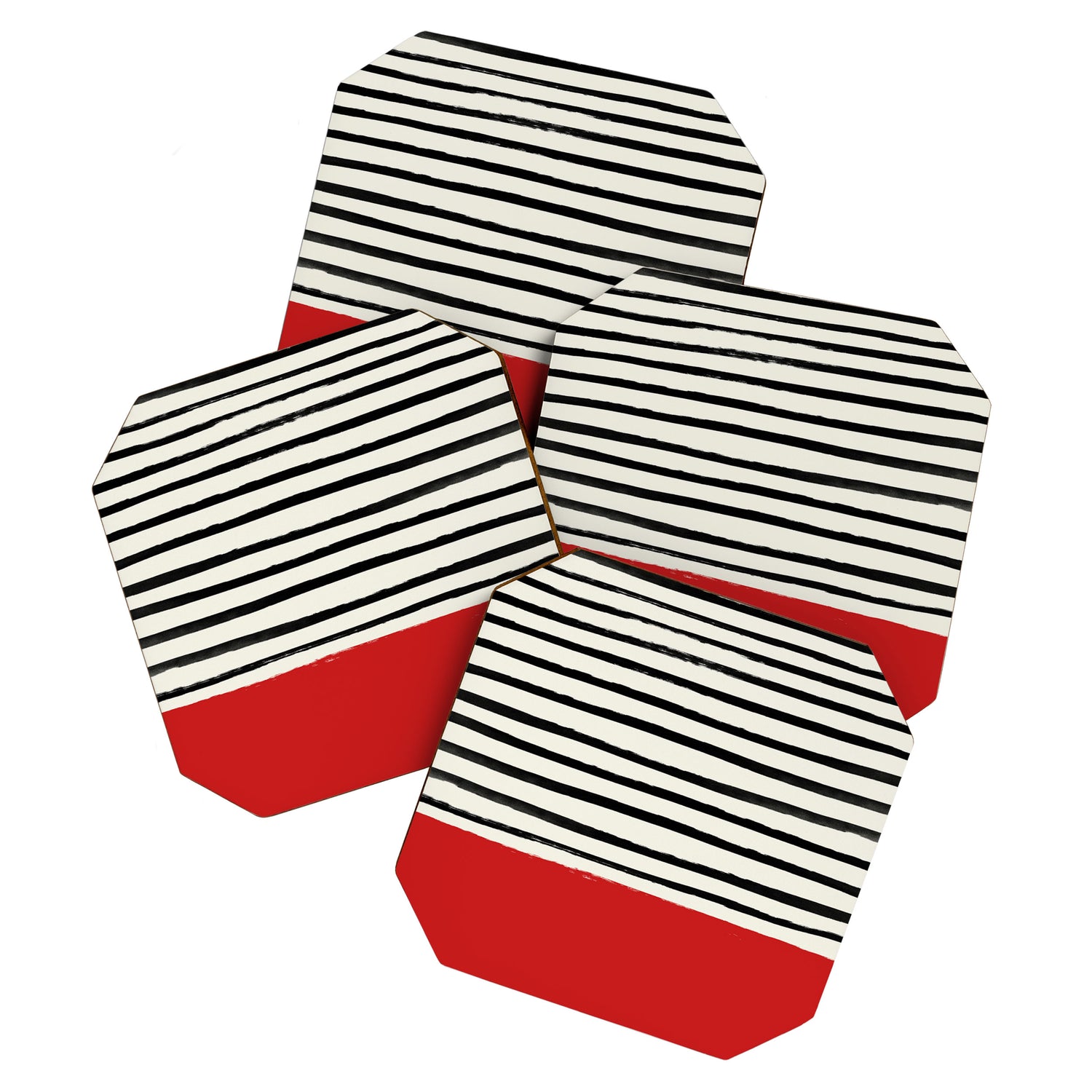 Red Chili x Stripes Coaster Gallery Image 1