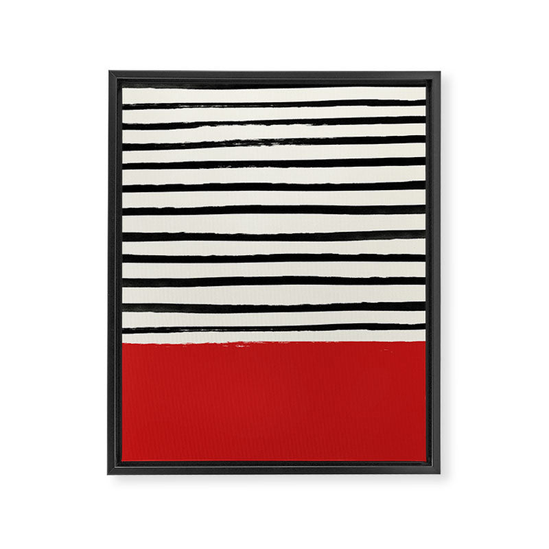 Red Chili x Stripes Framed Canvas Print Gallery Image 8