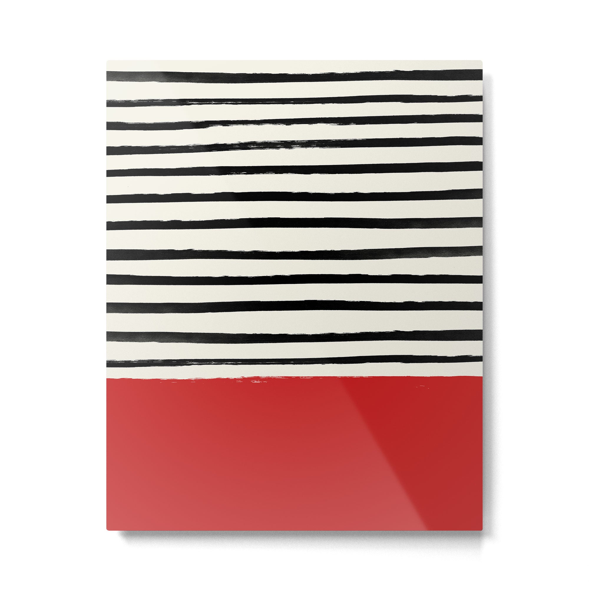 Red Chili x Stripes Metal Print Gallery Image 6